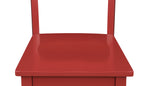 Florian 3-Piece Square Drop Leaf Dining Set - White, Red