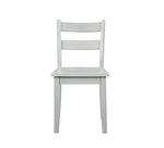 Florian 3-Piece Square Drop Leaf Dining Set - White, Light Grey