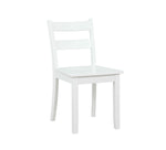 Florian 5-Piece Square Drop Leaf Dining Set - White
