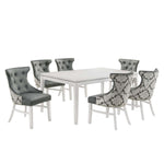 Silvia Dining Chair - White, Grey