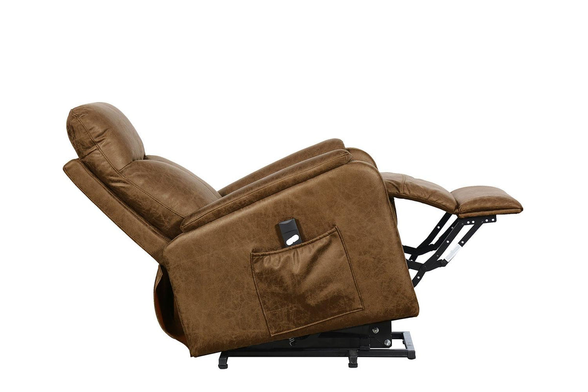 Phoenix Power Lift Recliner Chair Brown Leon's
