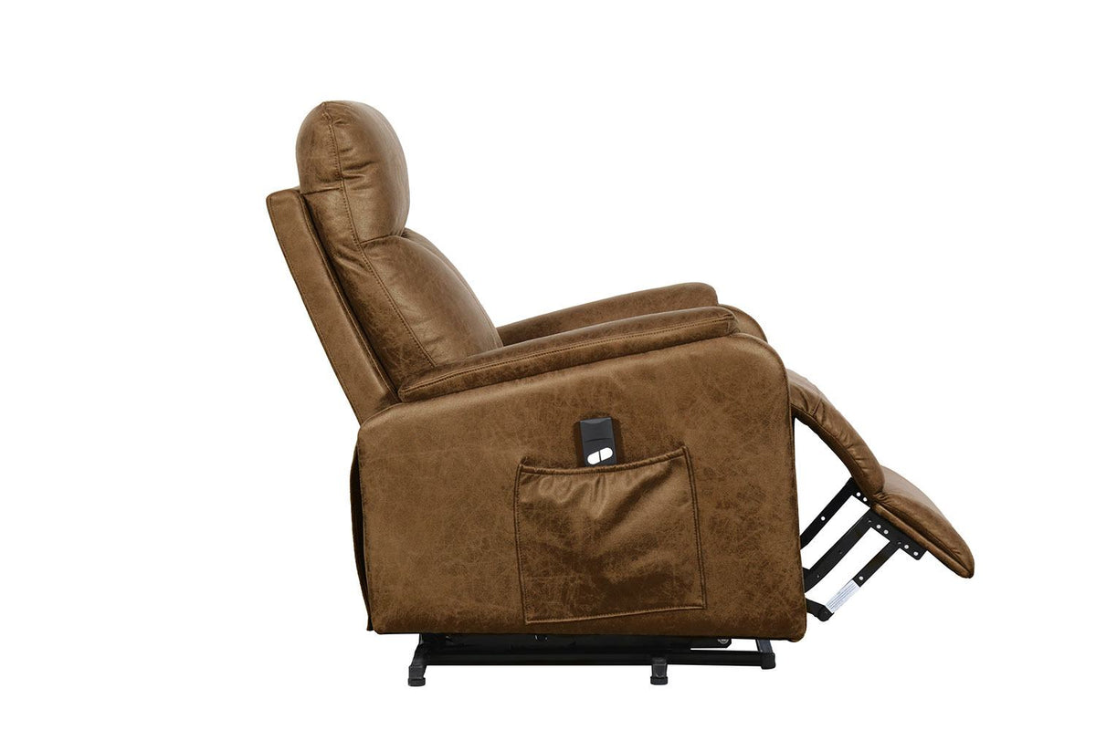 Phoenix Power Lift Recliner Chair Brown Leon's