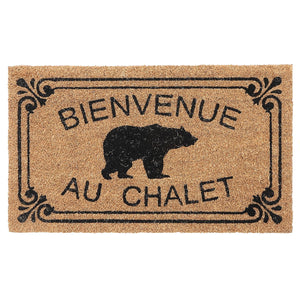 Capacho Coir Bienvenue Door Mat - Bronze