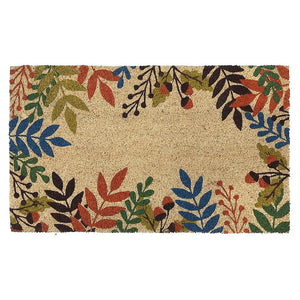 Capacho Coir Autumn Leaves Door Mat - Multi-Colour