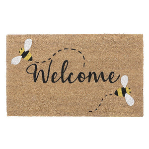 Capacho Coir Buzzing Bees  Door Mat - Multi-Colour