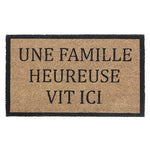 Capacho Coir Famille Heureuse  Door Mat - Multi-Colour