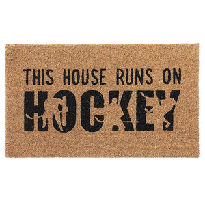 Capacho Coir Hockey House Door Mat - Bronze
