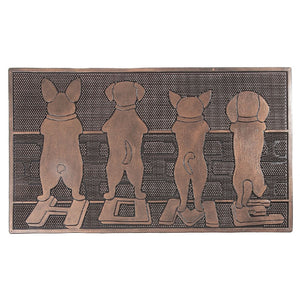 Capacho Rubber Dog Home Door Mat - Bronze