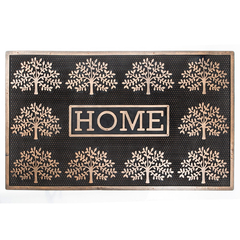 Capacho Rubber Home Tree Door Mat - Bronze