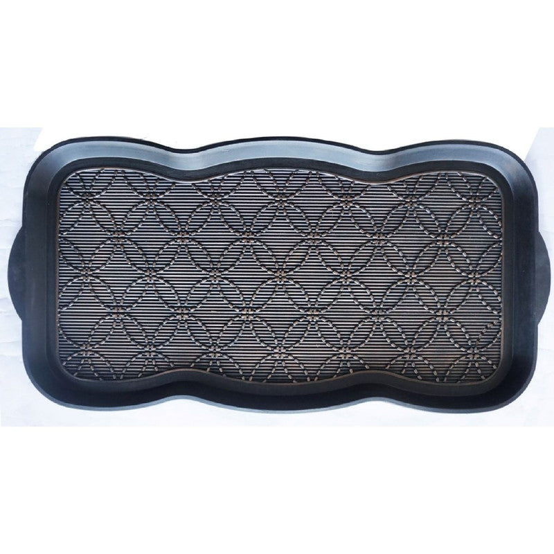 Capacho Rubber Chainlink Door Mat - Bronze