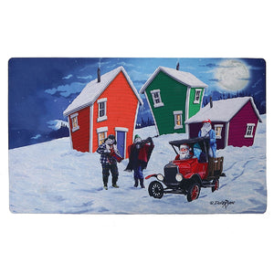 Capacho Rubber Santa's Helpers Door Mat - Multi-Colour