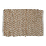 Capacho Jute Diamond Rug  Mat - Bronze