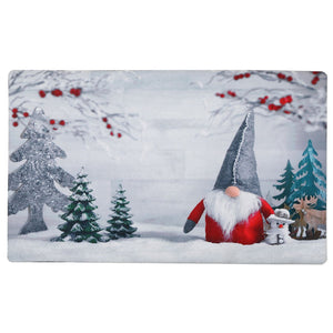 Capacho Rubber Gnome Plush Door Mat - Multi-Colour