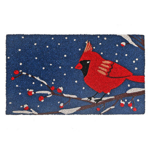 Capacho Coir Midnight Cardinal Door Mat - Multi-Colour
