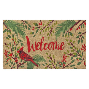 Capacho Coir Welcome Cardinal Door Mat - Multi-Colour