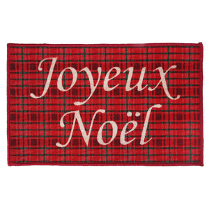 Capacho 18" x 30" Joyeux Noel Door Mat - Multi-Colour