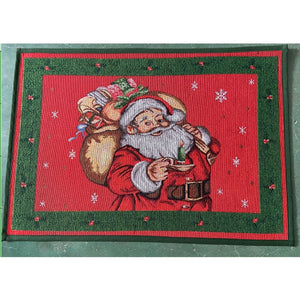 Capacho Santa With Presents Door Mat - Multi-Colour
