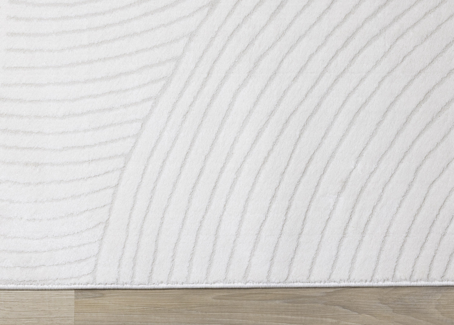 Hillary Modern Swirls Area Rug - Cream - 8' X 11'