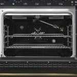 Forno Antico 48" Black Freestanding Double Oven Gas Range (5.5 Cu. Ft.) - FFSGS6219-48BLK