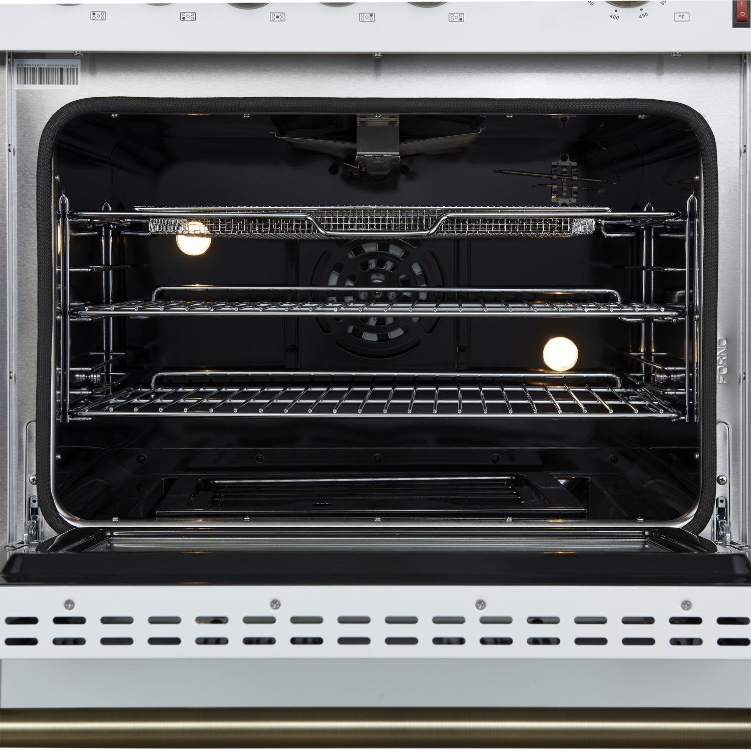 Forno Giovanni 30" White Freestanding Gas Range (4.32 Cu. Ft.) - FFSGS6274-30WHT