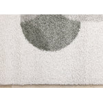 Misha Modern Geometric Area Rug - White Grey - 5' X 8'