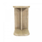 Lofva C-shaped Side Table - Light Brown/Beige