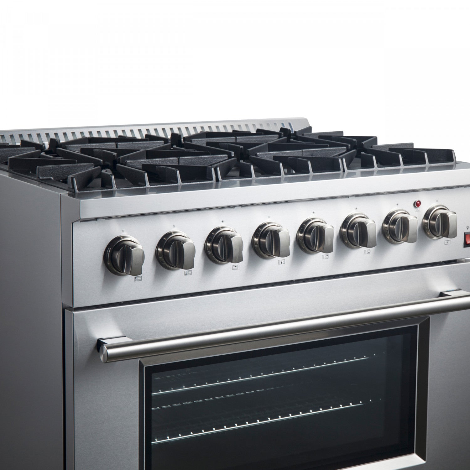 Forno Marco 36" Stainless Steel Dual Fuel Range with True Convection (5.36 Cu. Ft.) - FFSGS6197-36