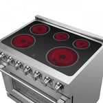 Forno Massimo 36" Stainless Steel Freestanding Electric Range With True Convection And Air Fry (5.36 Cu. Ft.) - FFSEL6020-36