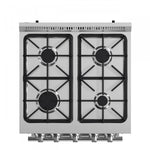 Forno Breno 24" Stainless Steel Freestanding Gas Range with Air Fry (2.3 Cu. Ft.) - FFSGS6290-24