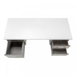 Loura Desk - White/Concrete Grey