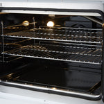 Forno Galiano 30" White French Door Dual Fuel Range With True Convection (4.32 Cu. Ft.) - FFSGS6356-30WHT