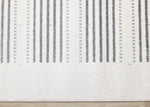Claremont Sleek Modern Lines Area Rug - White Grey - 8' X 11'