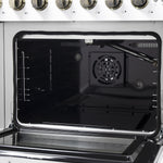 Forno Galiano 48" White Freestanding French Door Double Oven Gas Range (6.58 Cu. Ft.) - FFSGS6444-48WHT