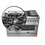Forno Galiano 48" Stainless Steel French Door Freestanding Dual Fuel Double Oven Range (6.58 Cu. Ft.) - FFSGS6356-48