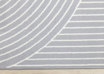 Functional Modern Arches Area Rug - Grey White - 8' X 11'