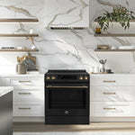 Forno Donatello Black Slide-in Induction Range with True Convection (5.0 Cu. Ft.) - FFSIN0905-30BLK