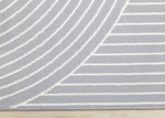 Functional Modern Arches Area Rug - 5' X 8' - Grey/White