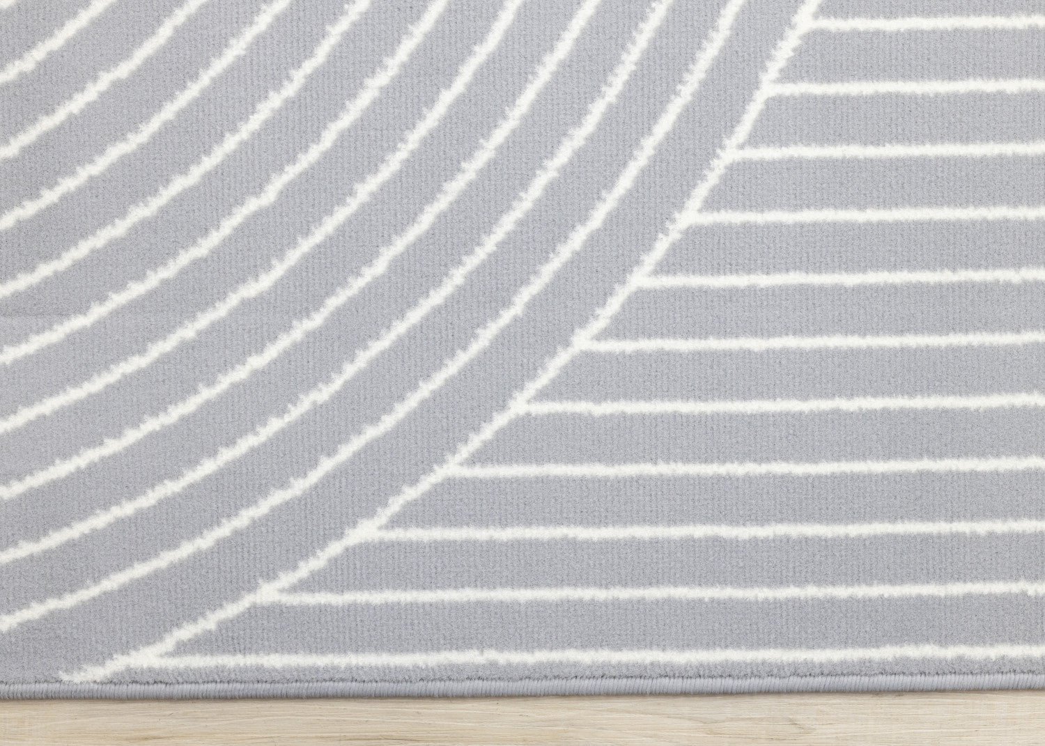 Functional Modern Arches Area Rug - 5' X 8' - Grey/White