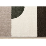 Maui Contemporary Geometric Area Rug - Cream Green - 5' X 8'