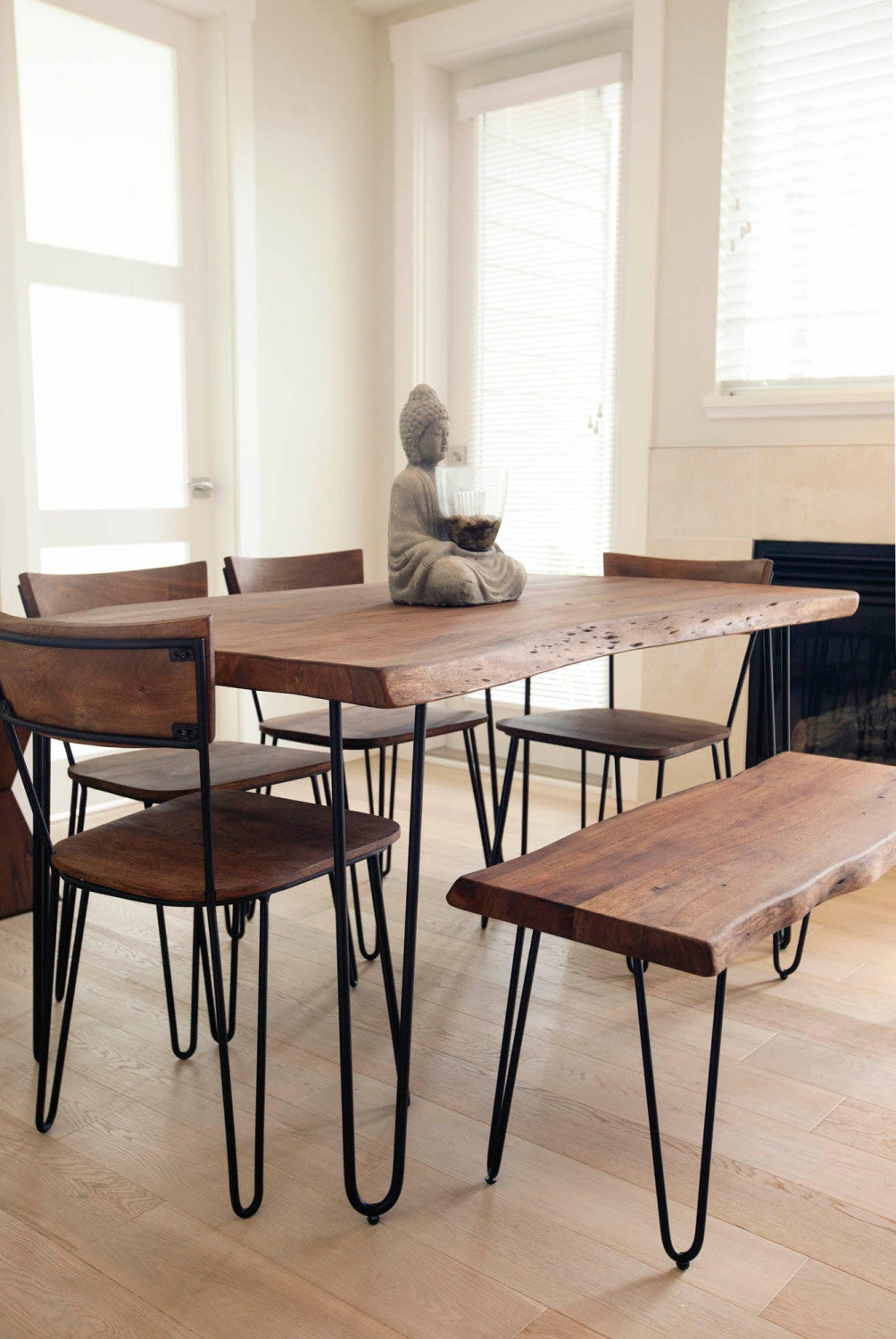 Eberlinn Dining Chair - Matte Brown - Set of Two