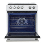 Forno Leonardo White Slide-in Induction Range (5.0 Cu. Ft.) - FFSIN0982-30WHT