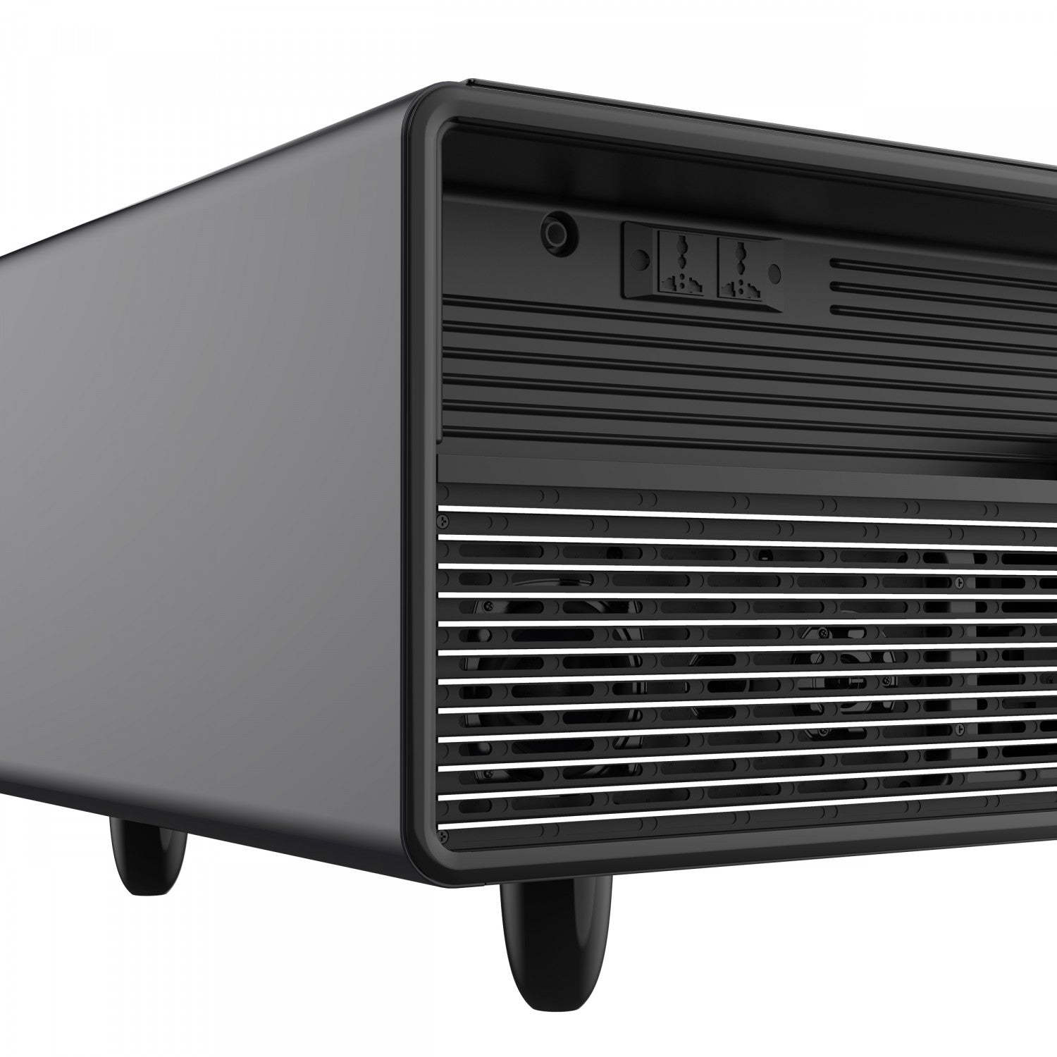 Forno Tavolo Smart Coffee Table With Dual Refrigerator Drawers - Black - FCTFR7006-51BLK