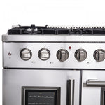 Forno Galiano 48" Stainless Steel Freestanding Double Oven Gas Range (6.58 Cu. Ft.) - FFSGS6444-48