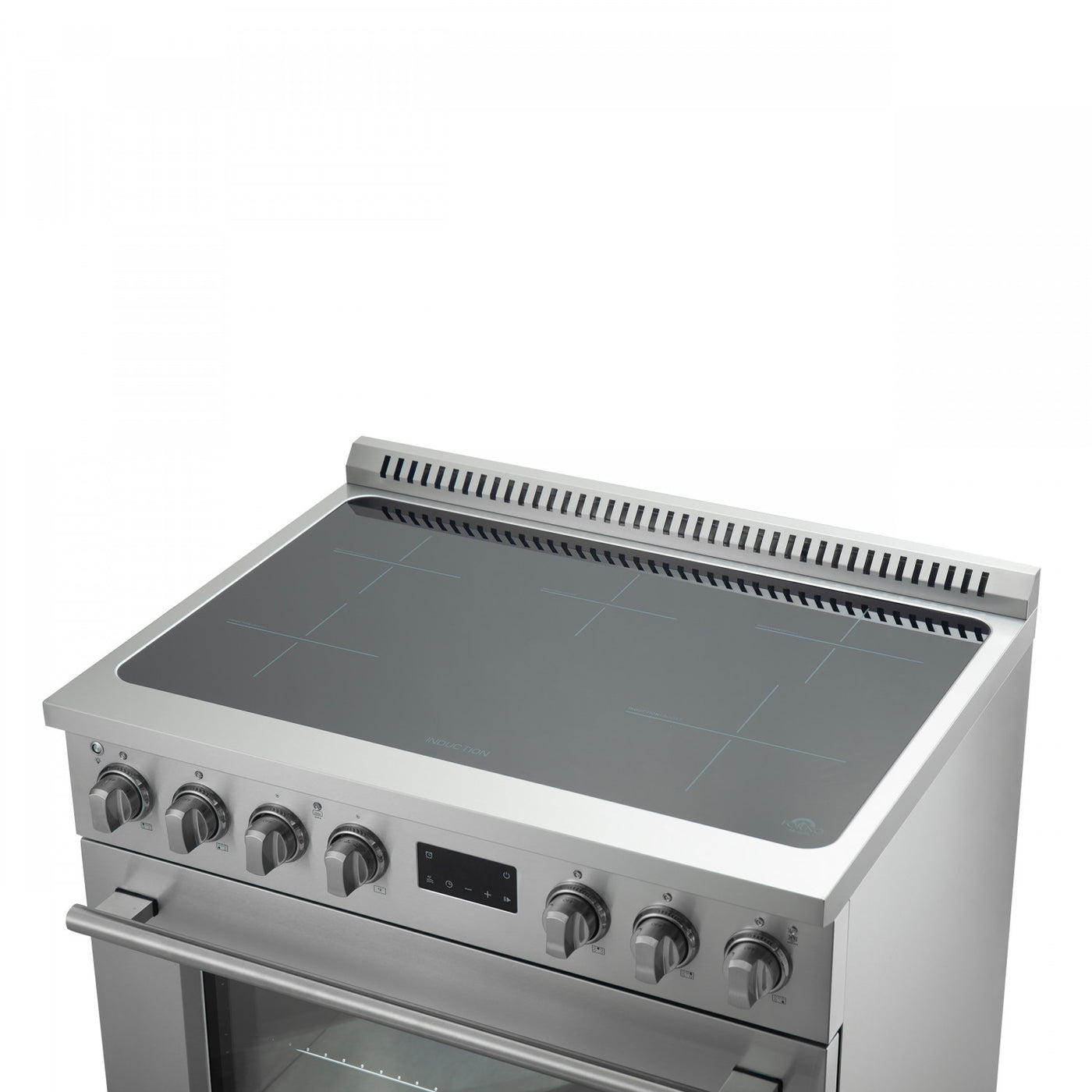Forno Torino Stainless Steel 36" True Convection Induction Range with Air Fry and Air Sous Vide (5.36 Cu. Ft.) - FFSIN0936-36