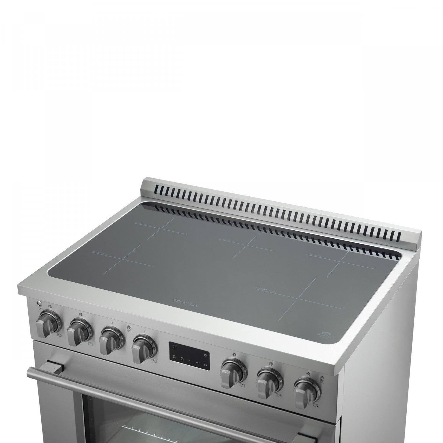 Forno Torino Stainless Steel 36" True Convection Induction Range with Air Fry and Air Sous Vide (5.36 Cu. Ft.) - FFSIN0936-36