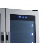 Forno Campania 32" Stainless Steel 120 Bottle Dual Wine Cooler with Two Beverage Drawers (17.7 Cu. Ft.) - FWCDR6635-32S