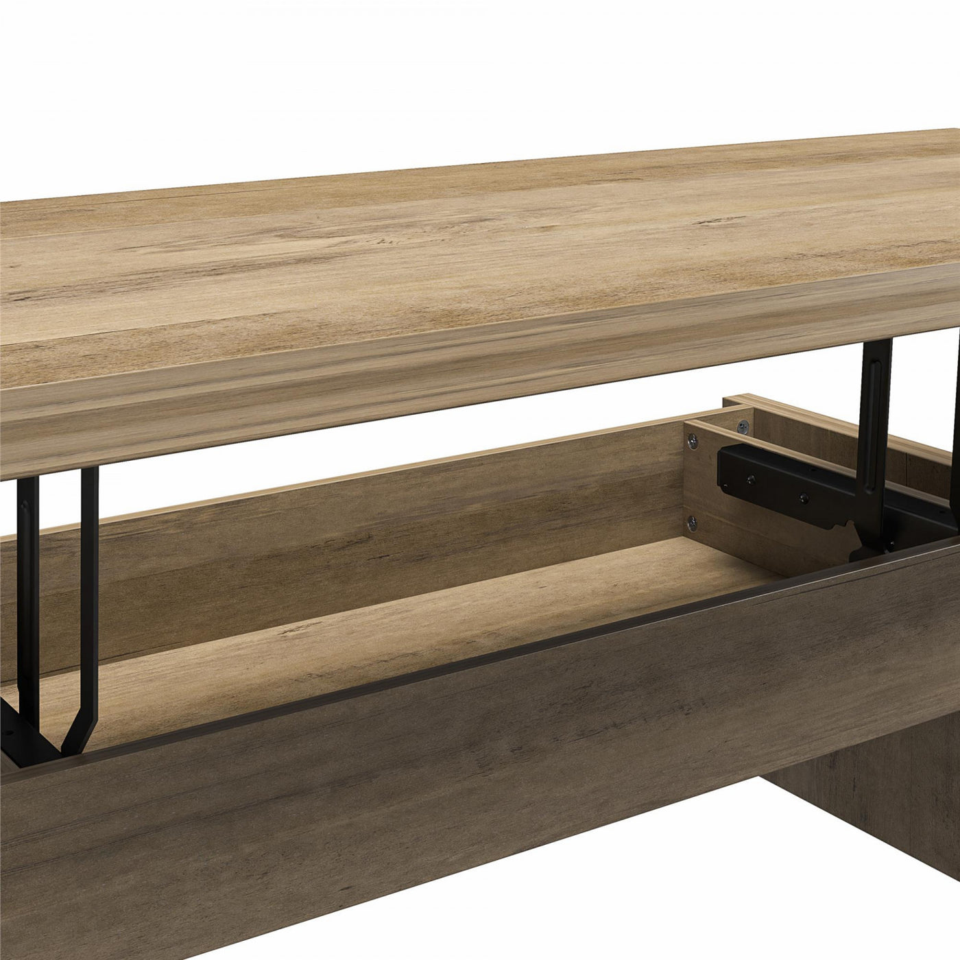 Winston Lift-Top Coffee Table - Rustic Oak