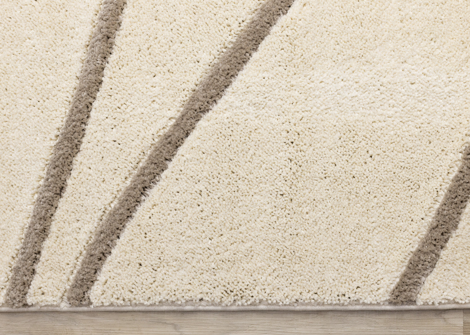 Palace Modern Curves Area Rug - 5' X 8' - Cream/Taupe