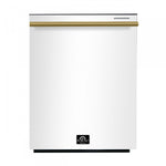Forno Premium White Kitchen Package with Range, Bottom Freezer Refrigerator and Dishwasher - FBDL-007-03CA