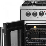 Forno Galiano 30" Stainless Steel French Door Dual Fuel Range with True Convection (4.32 Cu. Ft.) - FFSGS6356-30